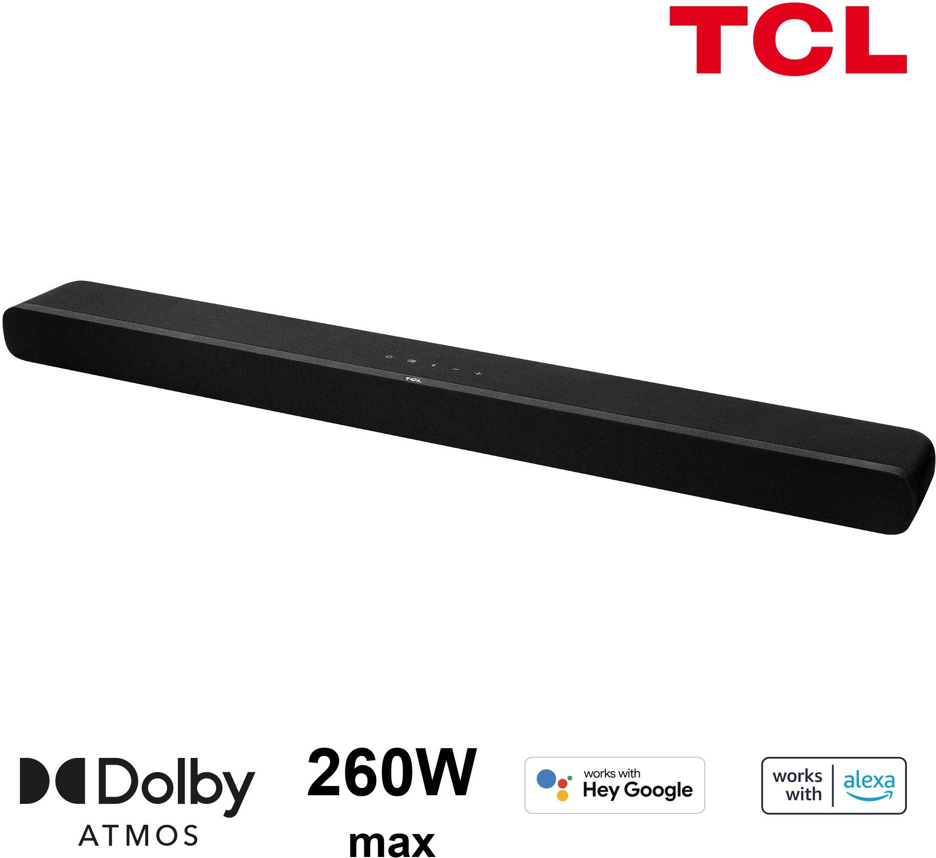 TCL Barre de son sans fil Série X 7.1.4 Dolby Atmos Noir  TS8211