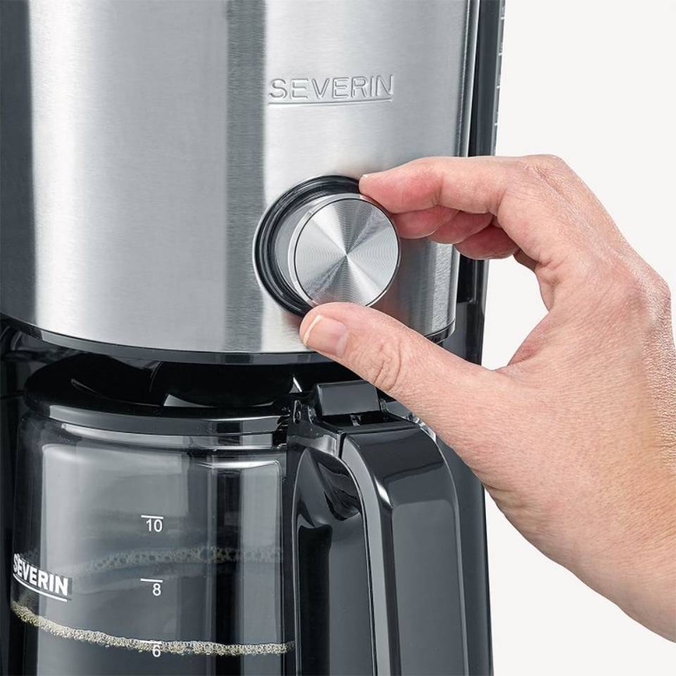 Cafetière SEVERIN à filtre, 1,4L, Inox - KA4825