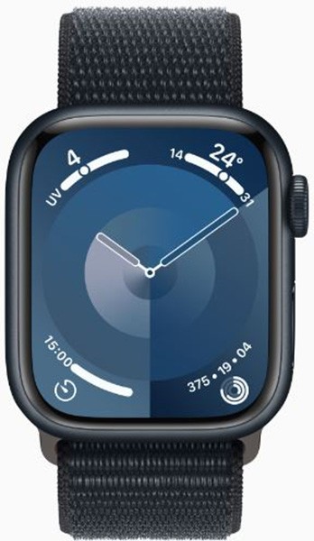 APPLE Montre connectée Watch Série 9 GPS + Cellular 45mm Aluminium Noire - WATCH9-MRMF3QF