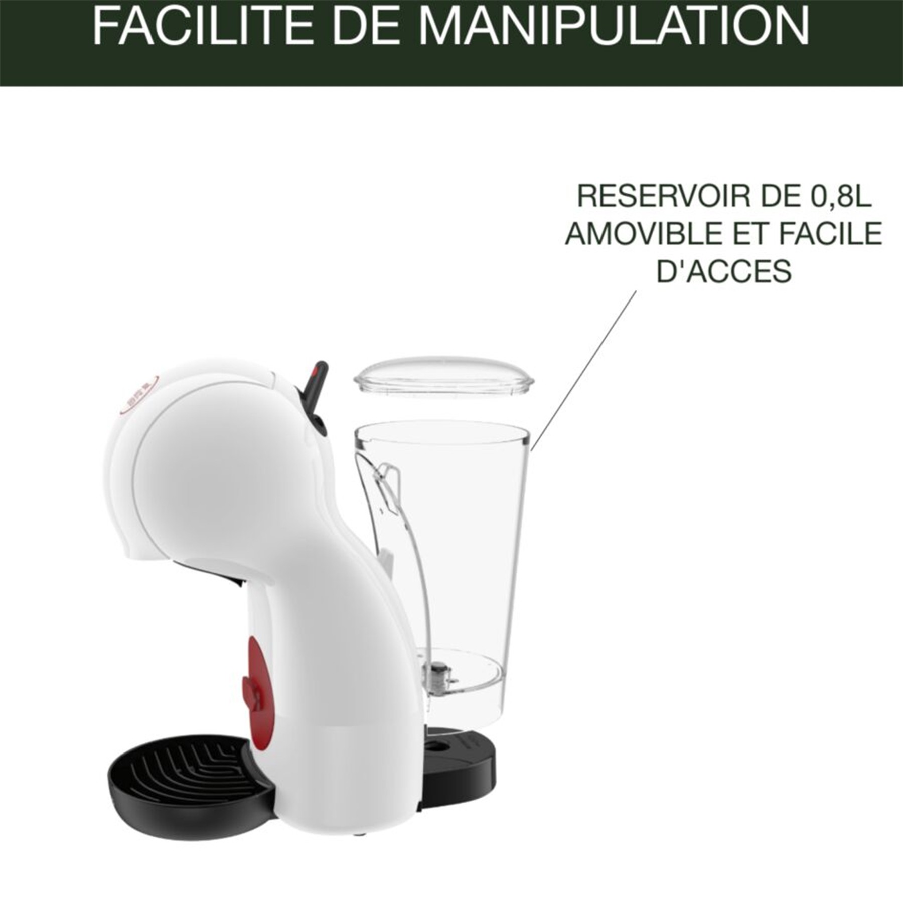 Cafetière KRUPS expresso Nescafé Dolce Gusto Blanche - YY5218FD