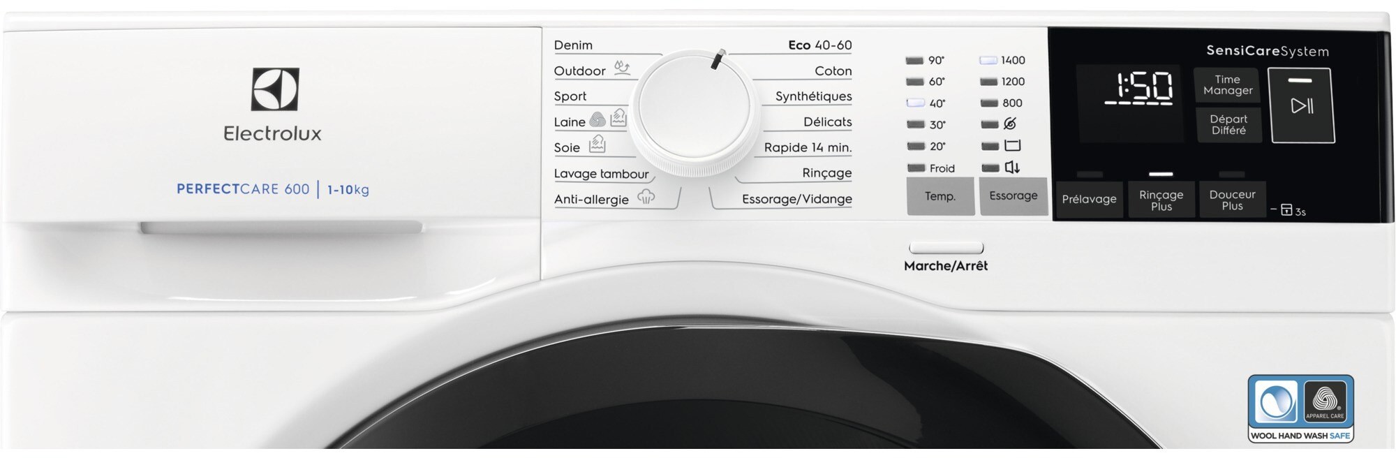 Lave linge Frontal ELECTROLUX 1351 trs/minute, 10Kg, Blanc - EW6F4112RA Lave linge Frontal ELECTROLUX 1351 trs/minute, 10Kg, Blanc - EW6F4112RA