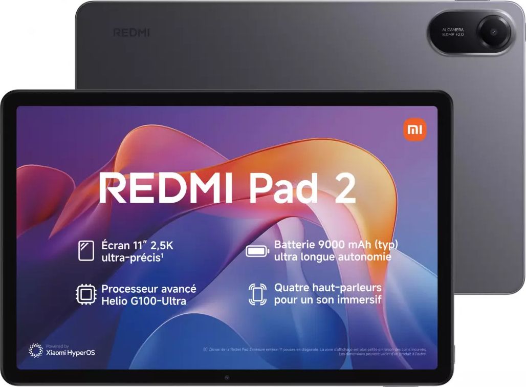 Tablette XIAOMI 11" Wi-Fi 128Go Gris REDMIPAD24128G