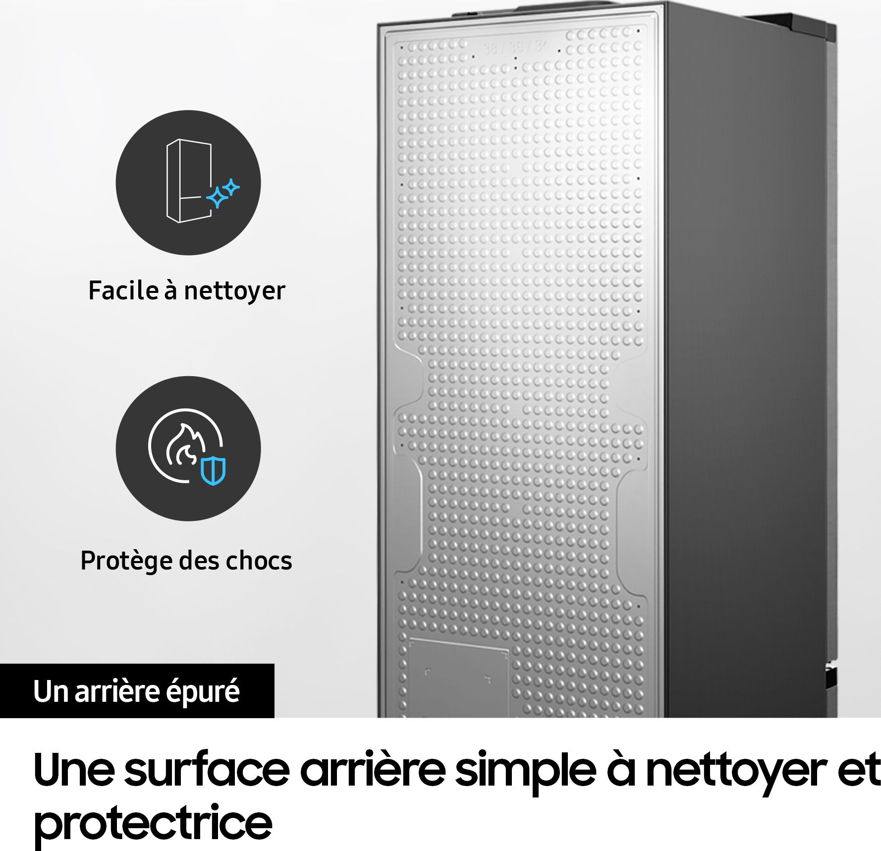 Réfrigérateur congélateur bas SAMSUNG 341L No Frost Inox - RB34C632DSA