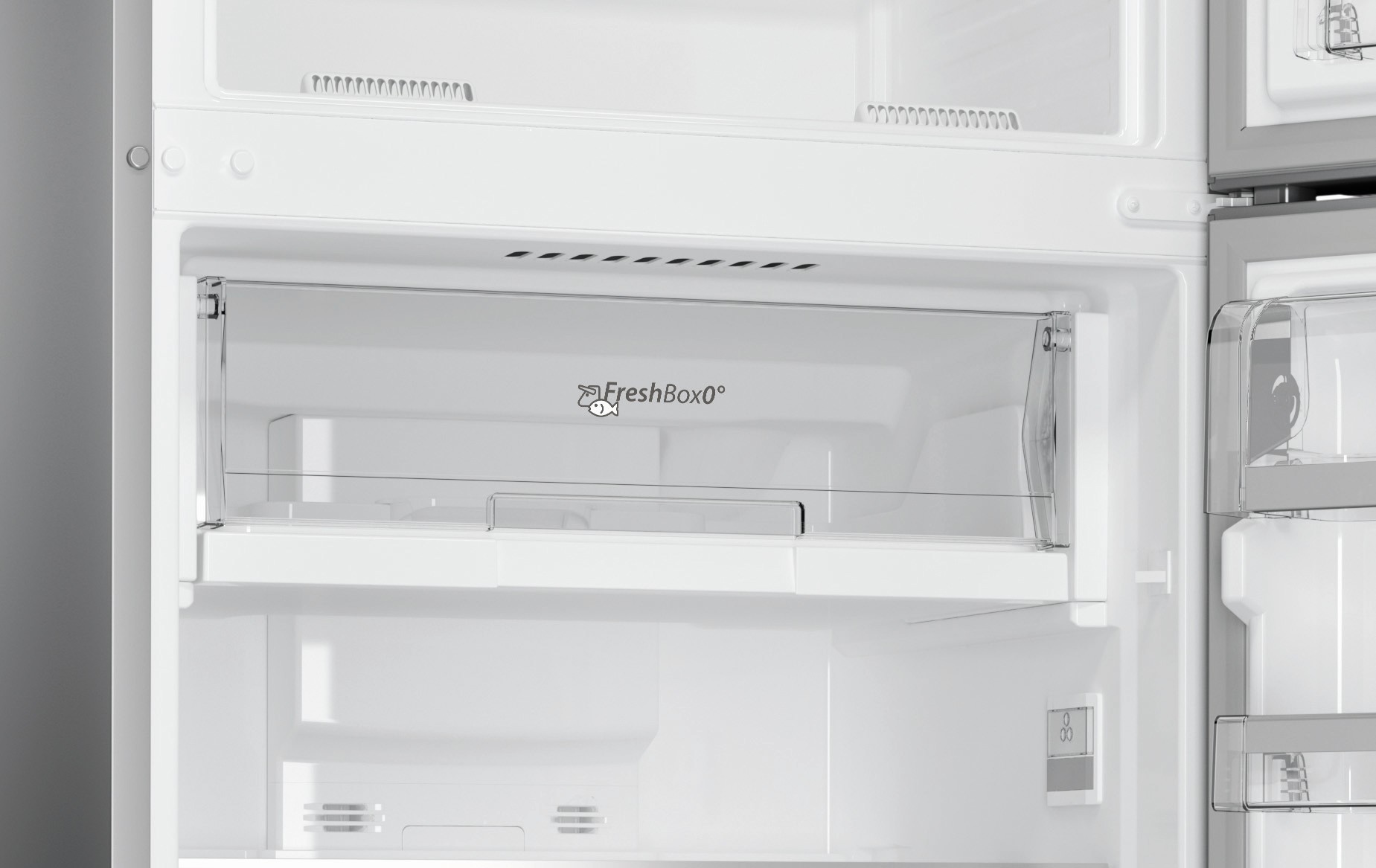 WHIRLPOOL Réfrigérateur congélateur haut 6ème Sens No Frost 423L Inox - WT70I832X
