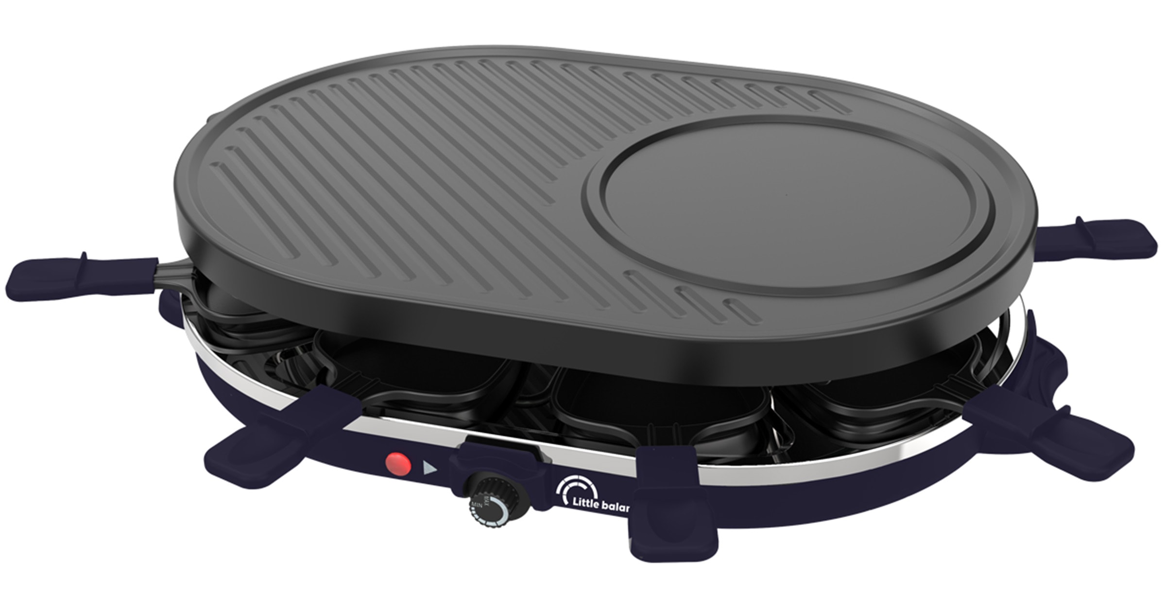Raclette Multifonction LITTLE BALANCE 8 personnes 1200W Bleu 8749