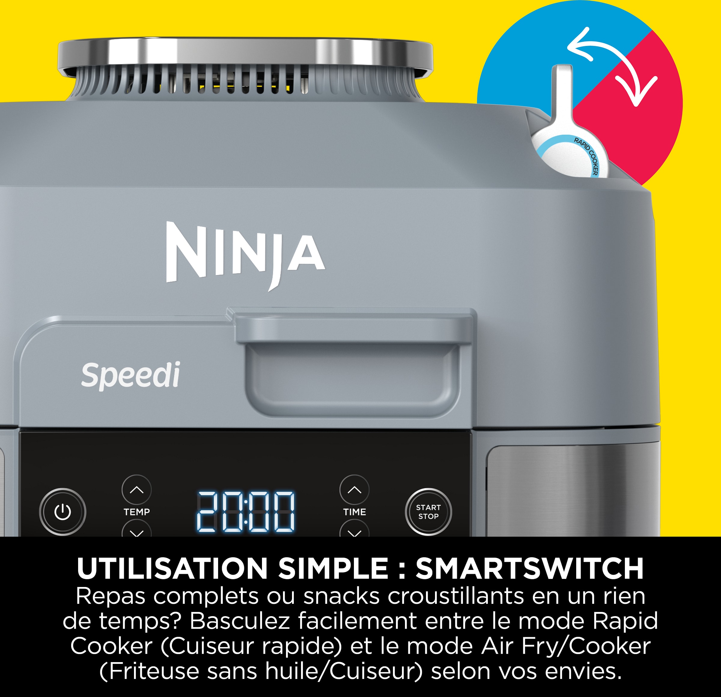Multicuiseur NINJA 5.7L 1760W Argent - ON400EU