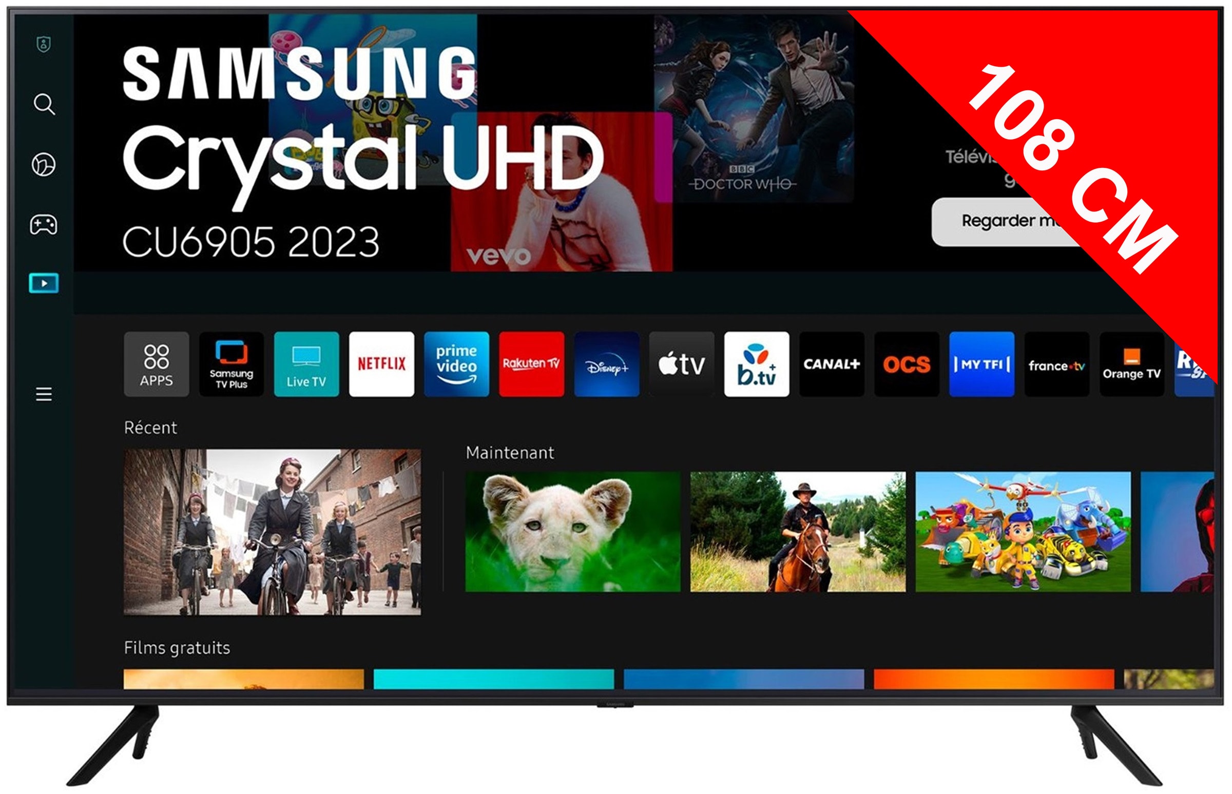TV LED 4K 108 cm SAMSUNG  TU43CU6905