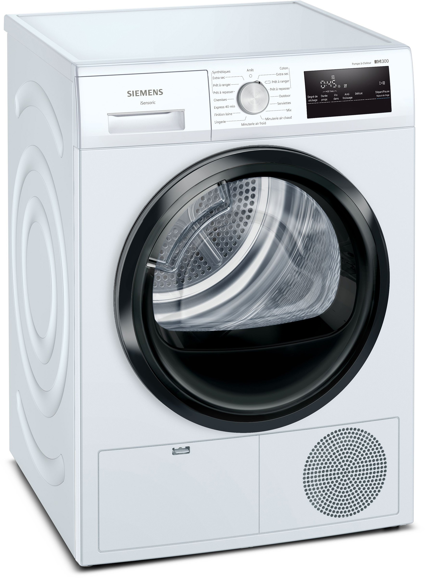 SIEMENS Sèche linge Condensation iQ300 AutoDry 8kg Blanc - WT45HV14FR