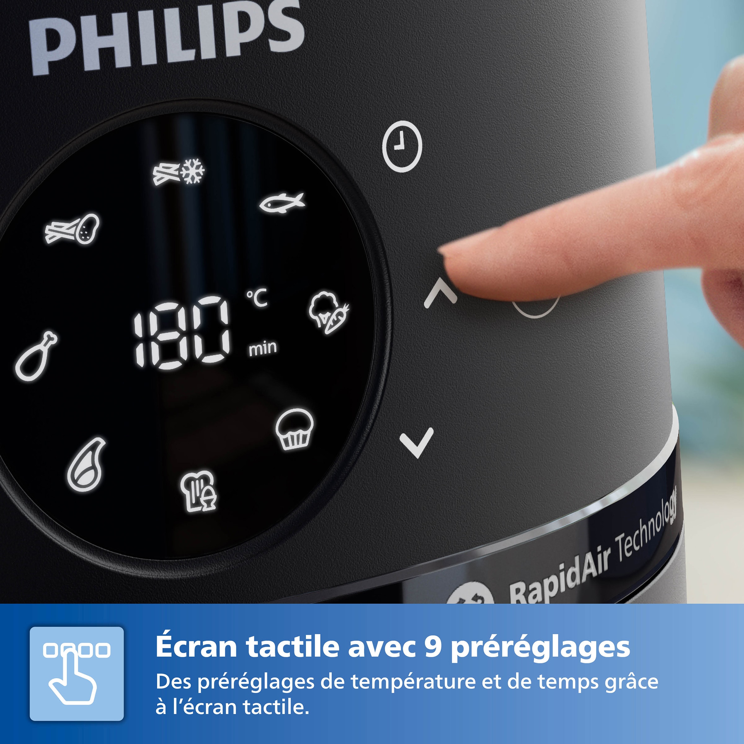 Friteuse à air chaud PHILIPS Air Fryer 1700W 6.2L - NA231/00 Friteuse à air chaud PHILIPS Air Fryer 1700W 6.2L - NA231/00