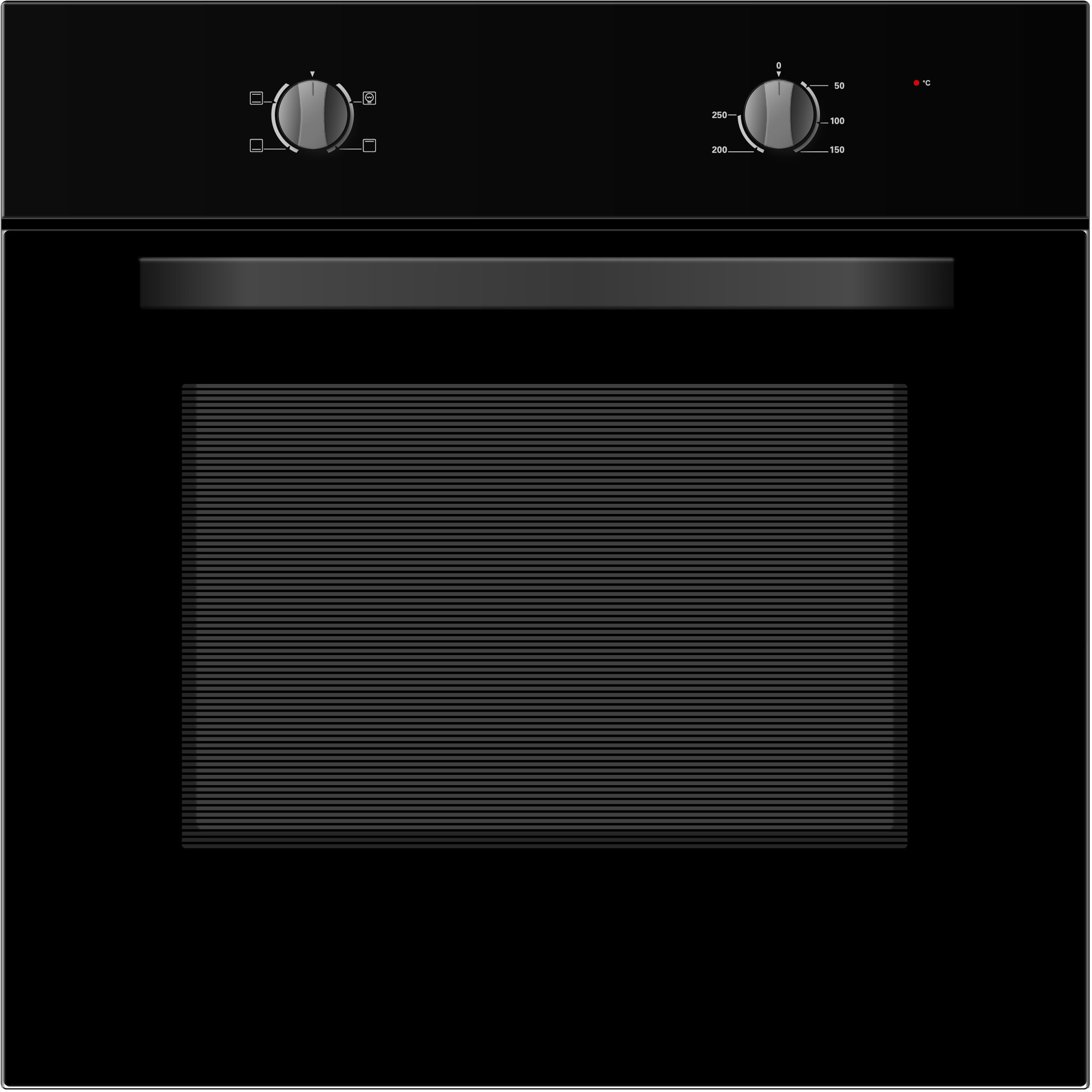 Four encastrable émail lisse HELVETIA Convection naturelle 70L Noir HO601MEC70MN1