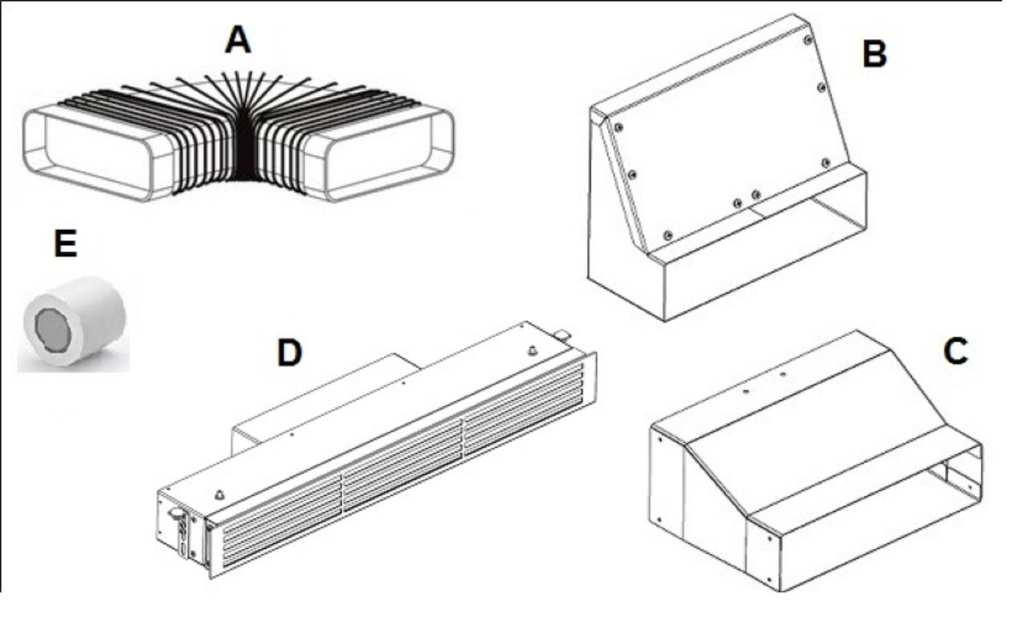 Kit d'installation hotte CU003963