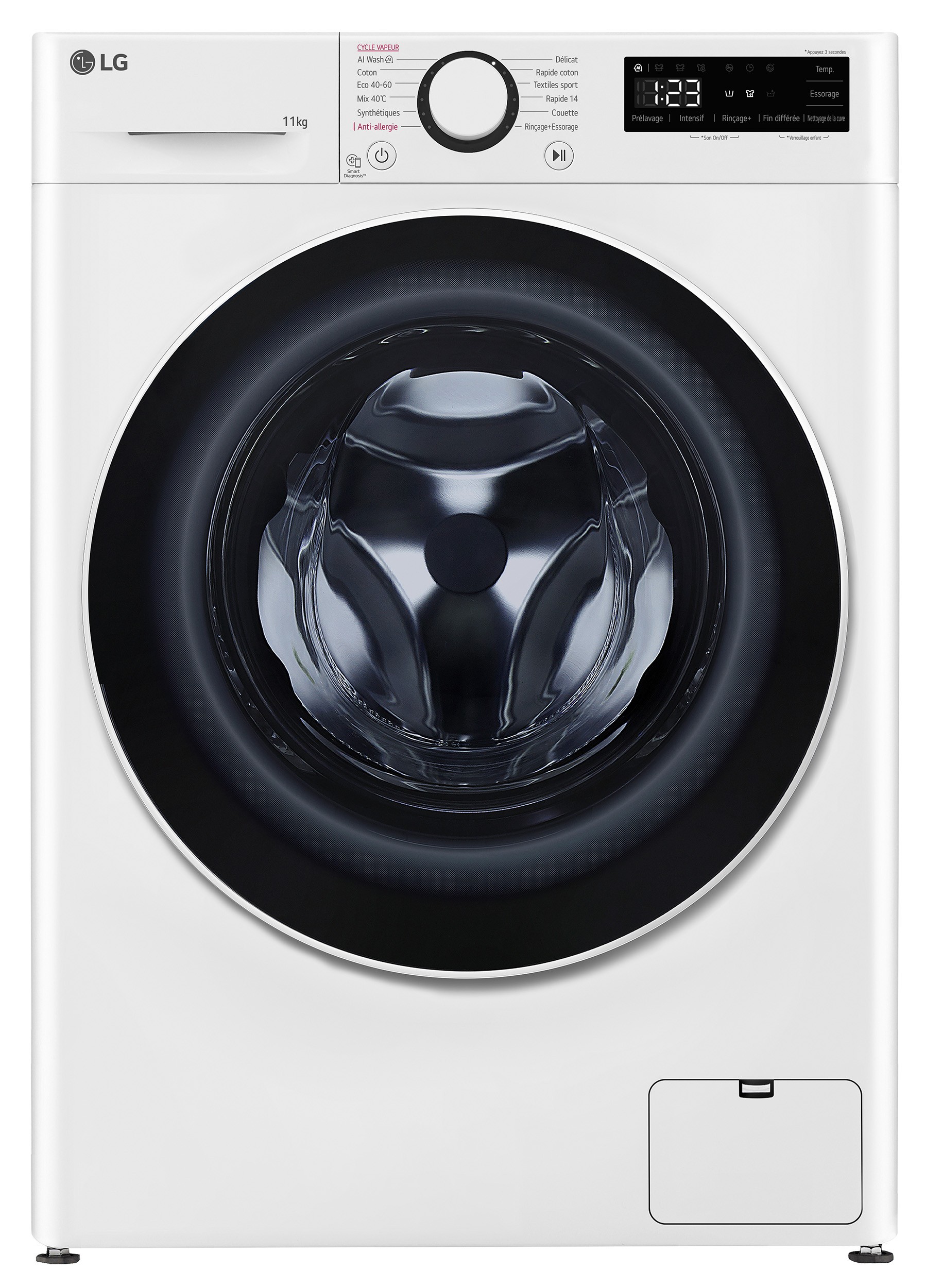 Lave linge Frontal LG , 1400rs/mn, 11kg, Blanc - F14R50WHS Lave linge Frontal LG , 1400rs/mn, 11kg, Blanc - F14R50WHS