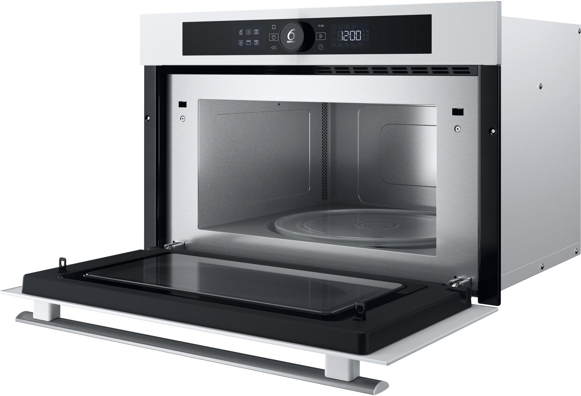 Micro ondes Grill Encastrable WHIRLPOOL , 1000W, 31L, Verre blanc  - WMD44MWF