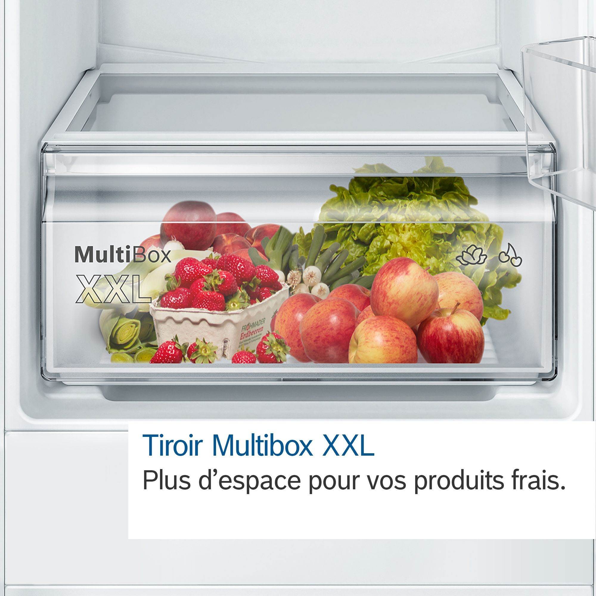 Réfrigérateur encastrable 1 porte BOSCH Série 2 Froid brassé 119L - KIL22NSE0 Réfrigérateur encastrable 1 porte BOSCH Série 2 Froid brassé 119L - KIL22NSE0