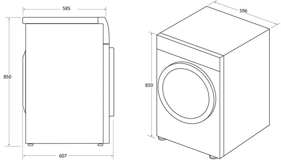 Sèche-linge pompe à chaleur CANDY 10kg Connecté Noir - CSEH10A2DBEBX-47
