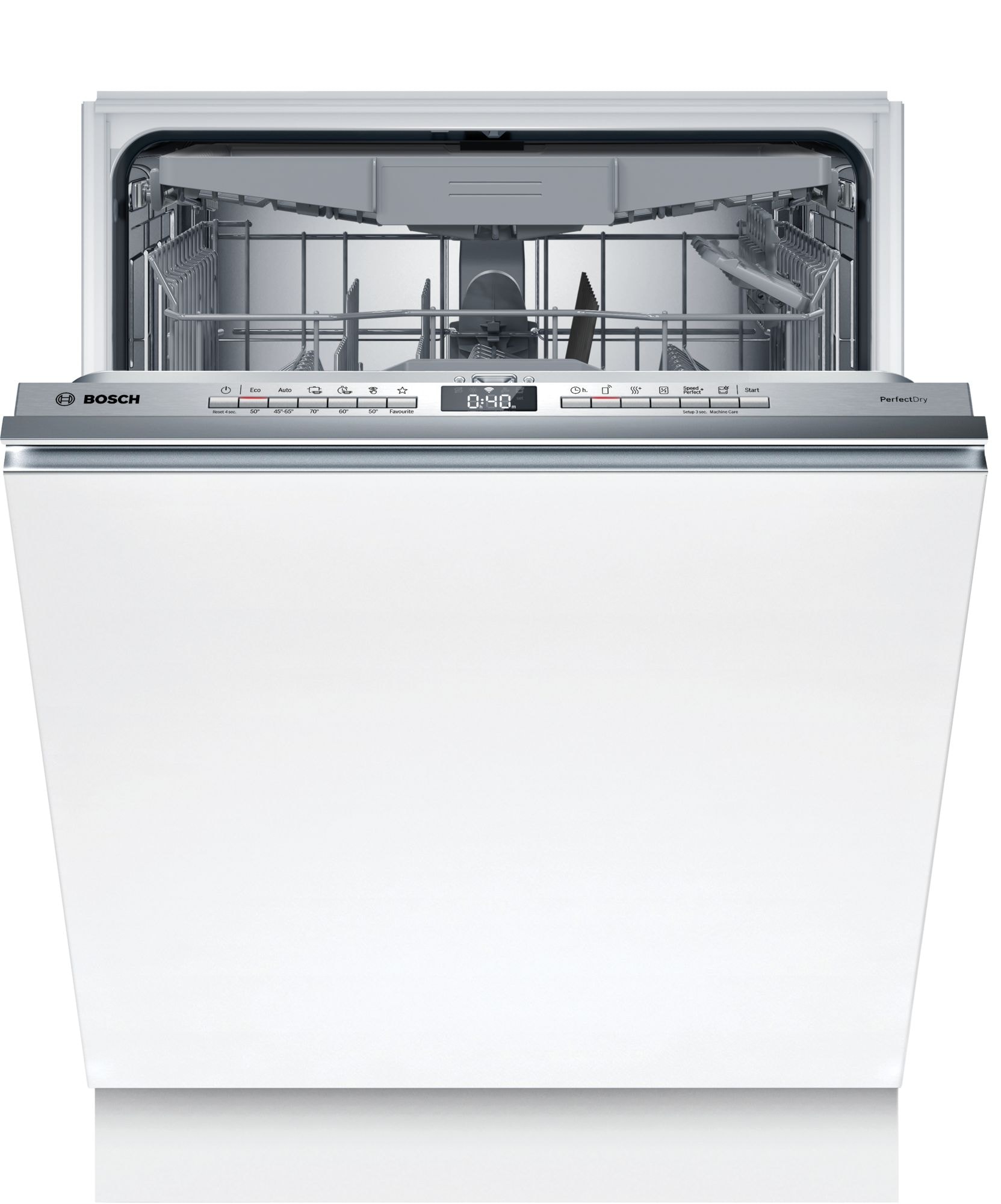 Lave vaisselle tout integrable 60 cm BOSCH Zeolith 40dB 14 couverts Inox SBV6ZCX10E