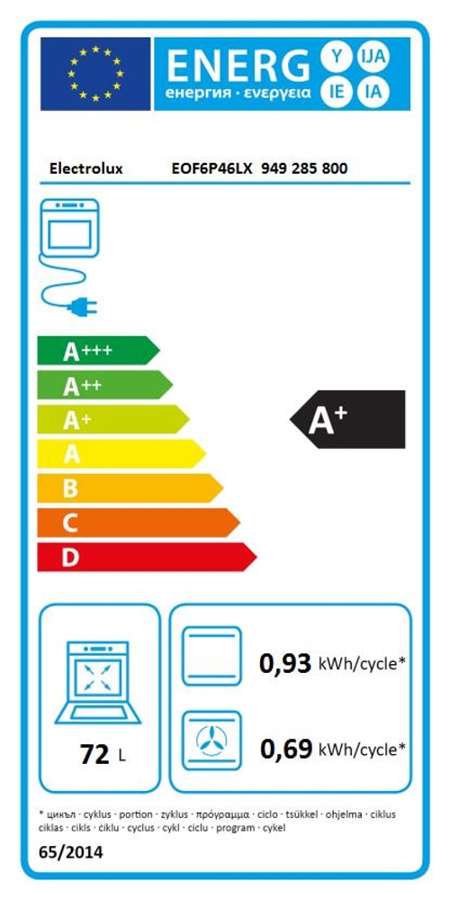 Four encastrable pyrolyse ELECTROLUX - EOF6P46LX Four encastrable pyrolyse ELECTROLUX - EOF6P46LX