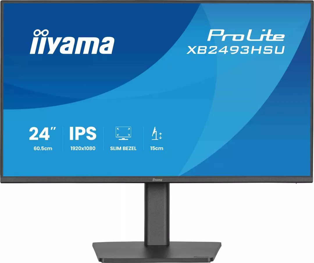 Ecran 27 pouces Full HD IIYAMA IPS Hub USB Noir XB2493HSU-B1