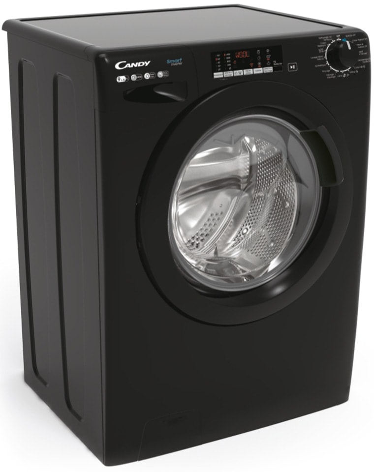 Lave linge sechant Frontal CANDY , 1400trs/mn, 9/6 kg, Noir - CSWS496TWMBBE-FR