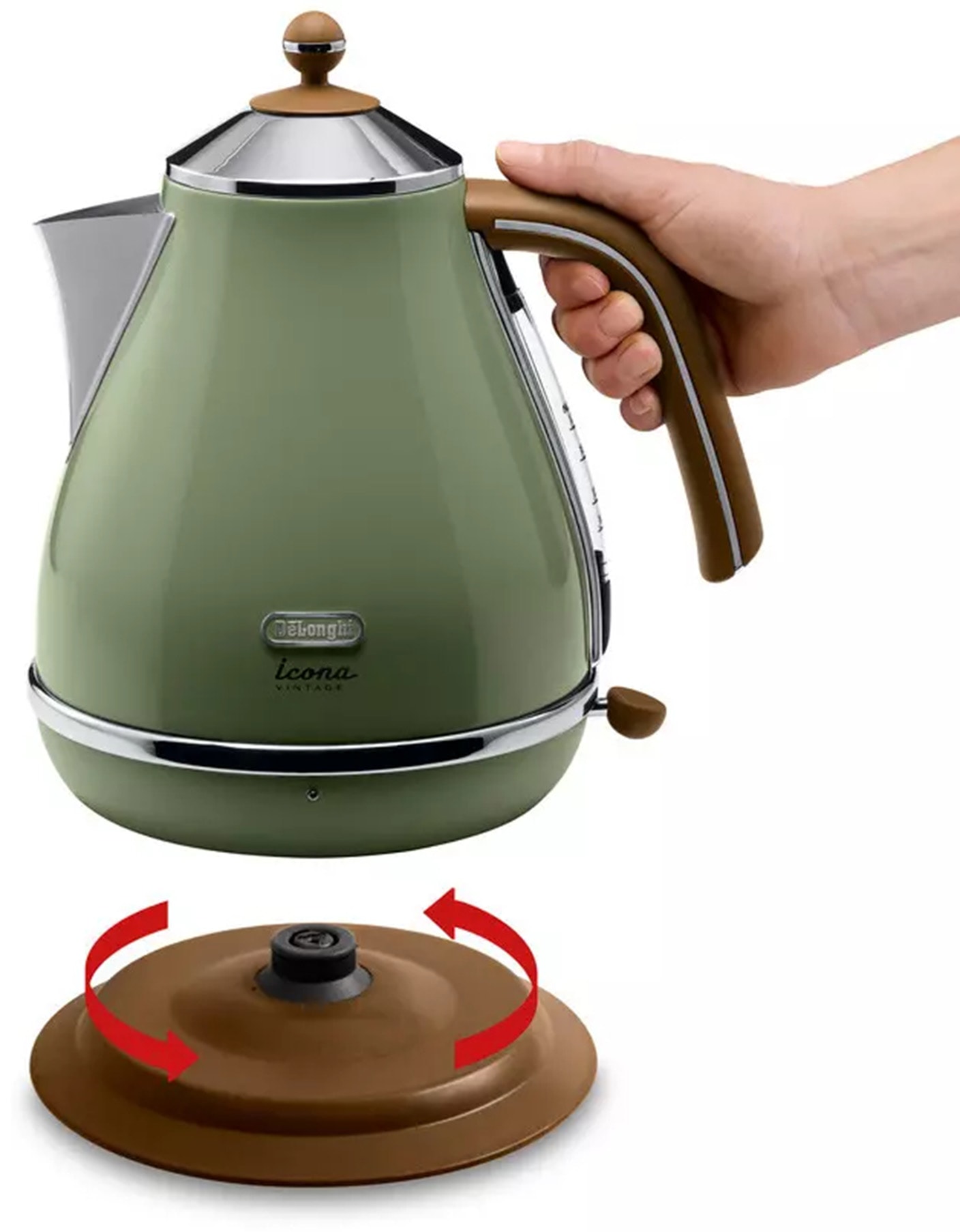 Bouilloire DELONGHI 1,7L 2000W Vert - KBOV2001GR