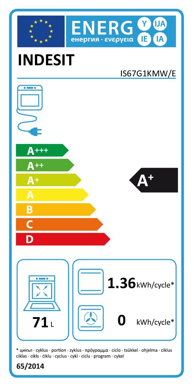 Cuisiniere gaz INDESIT 4 Feux + four Gaz Blanc - IS67G1KMW/E Cuisiniere gaz INDESIT 4 Feux + four Gaz Blanc - IS67G1KMW/E