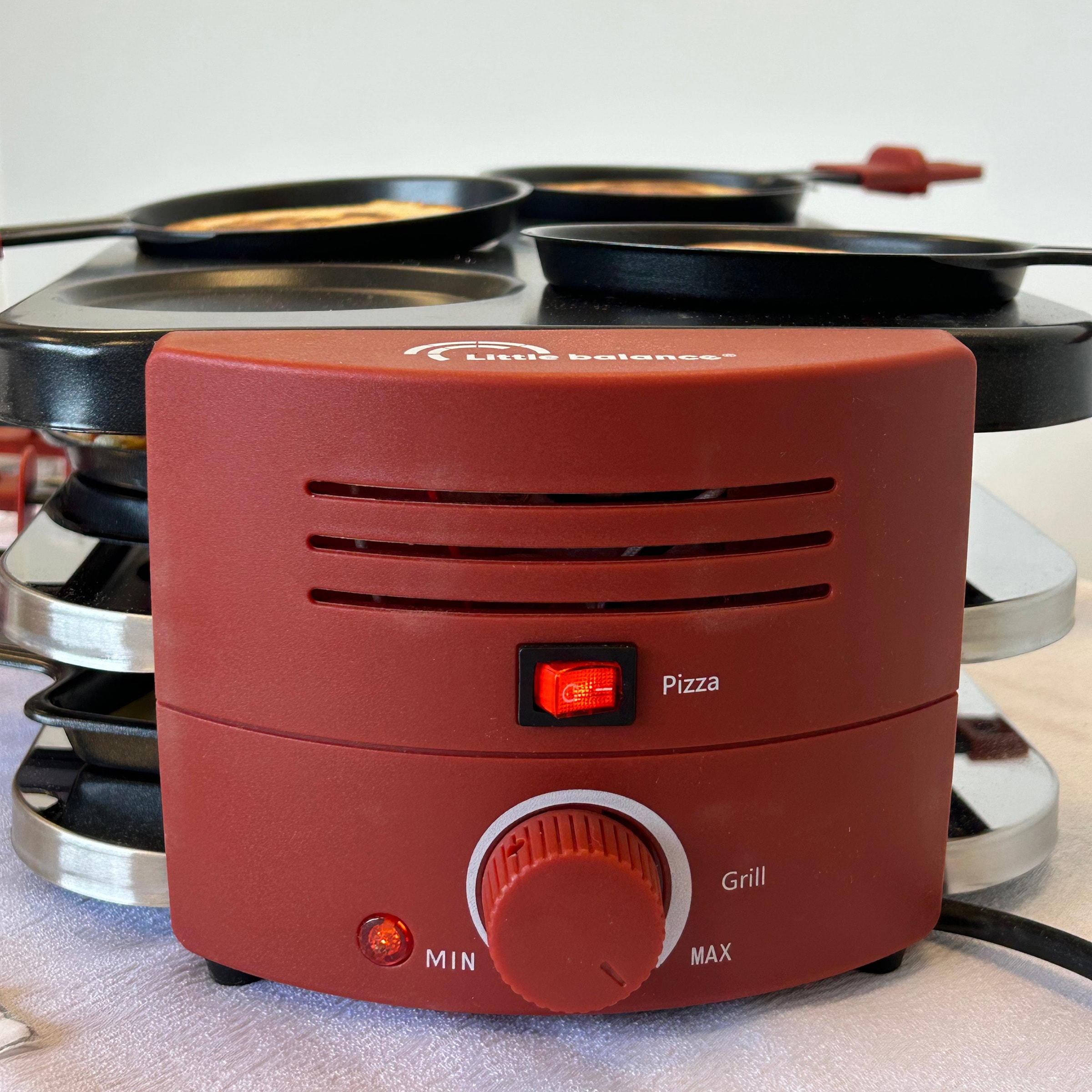 Raclette Multifonction LITTLE BALANCE 8 personnes 1500W Piment - 8952