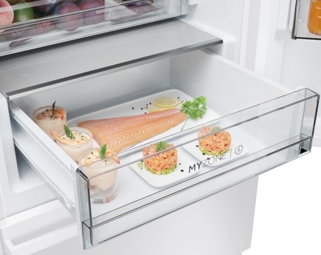 Réfrigérateur congélateur bas HAIER No Frost, Humidity Zone, 360L Blanc - HTW5618ENPW Réfrigérateur congélateur bas HAIER No Frost, Humidity Zone, 360L Blanc - HTW5618ENPW