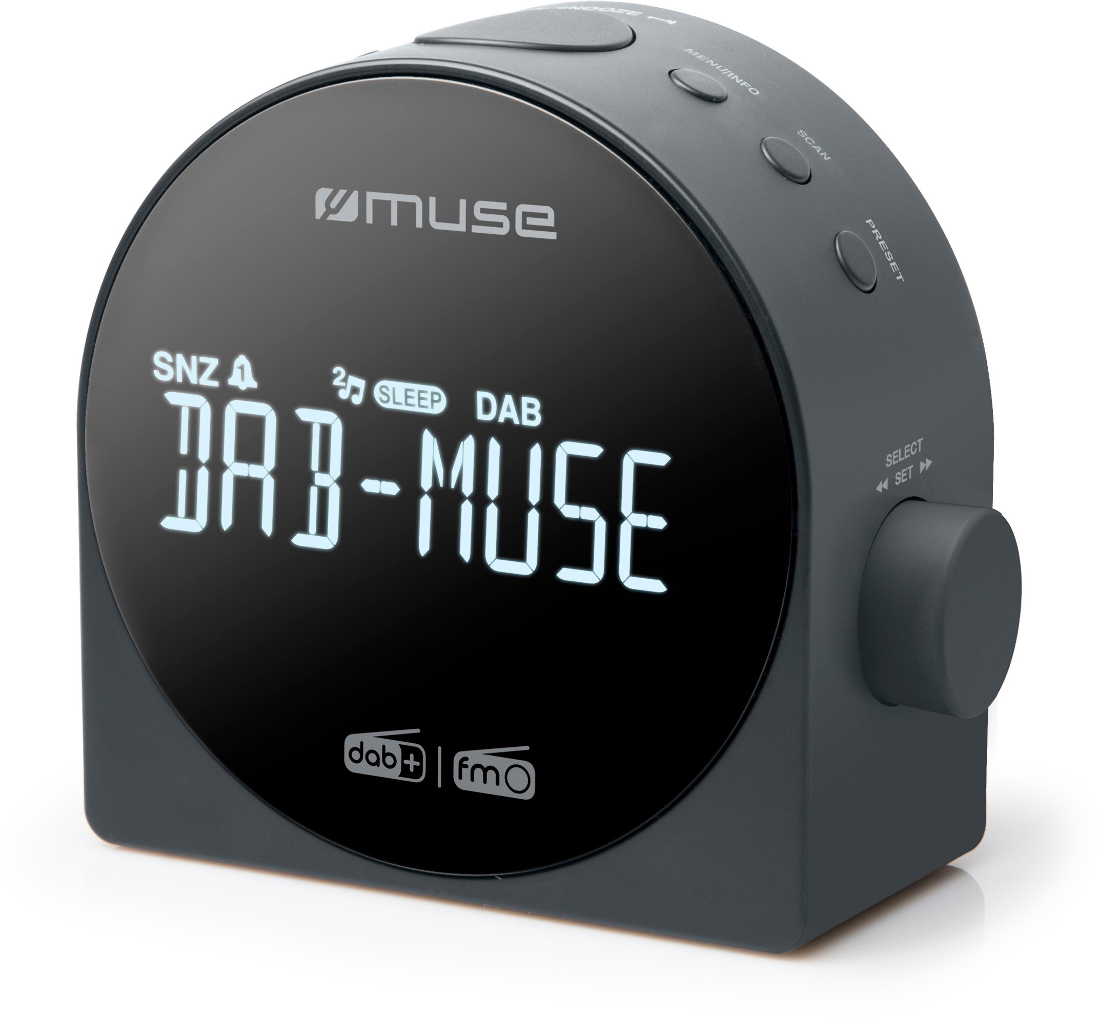 Radio réveil MUSE  M-185CDB
