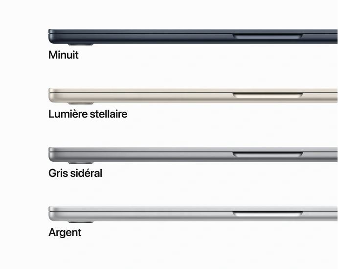 APPLE MacBook Air 15" M2 8Go Ram 512Go  SSD Space Gray - MBA15-MQKQ3FN/A