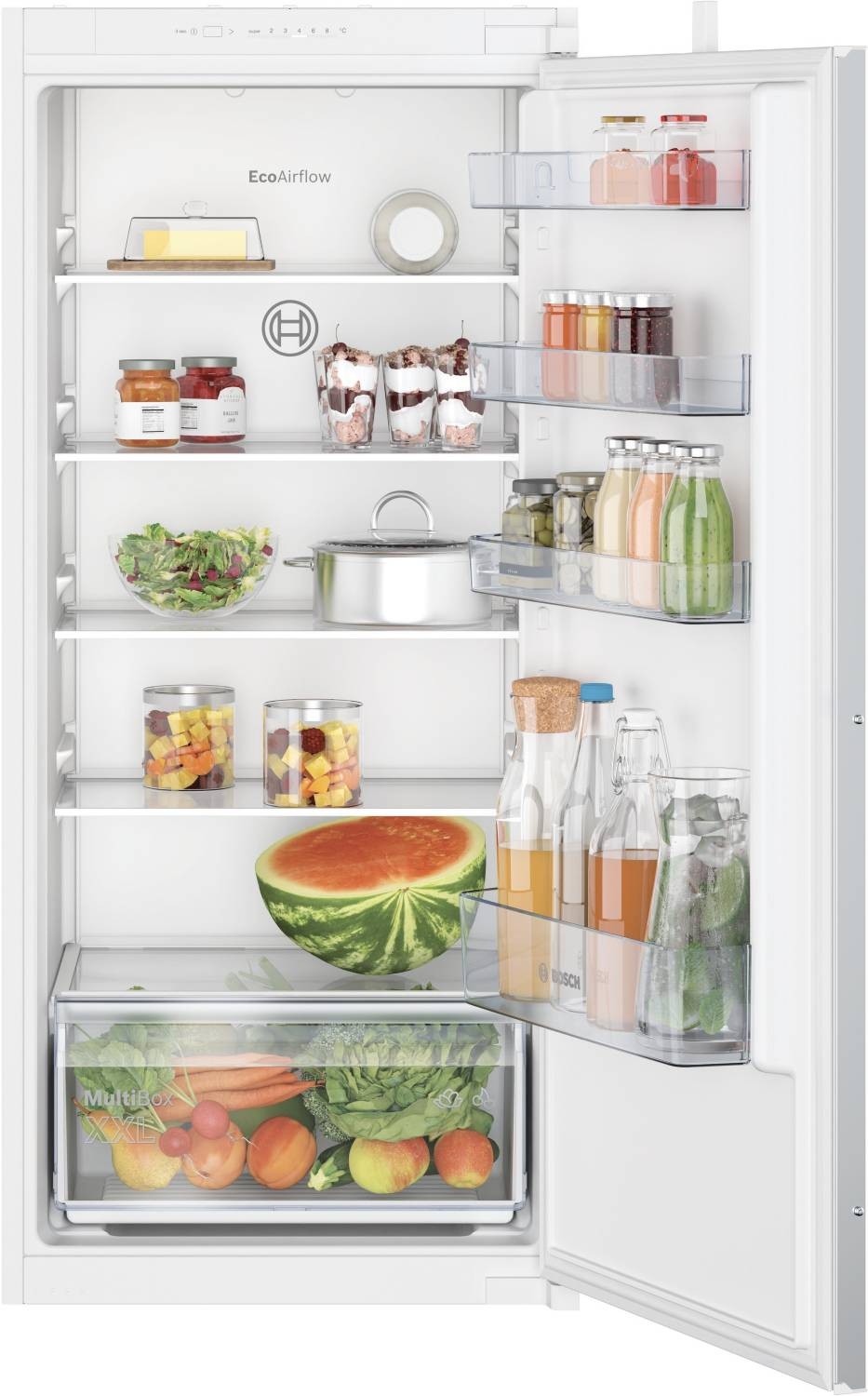 BOSCH Réfrigérateur encastrable 1 porte Série 2 Fresh Sense 204L Blanc  KIR41NSE0