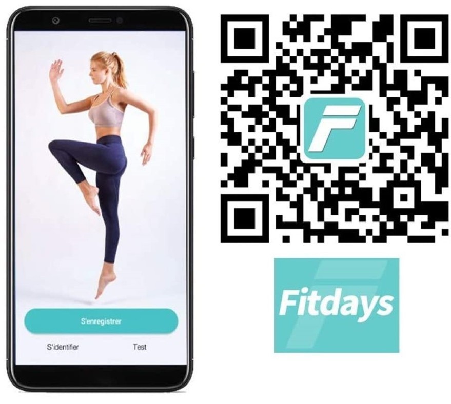 Pèse personne connecté LITTLE BALANCE Fitdays Connect Bambou - 8359