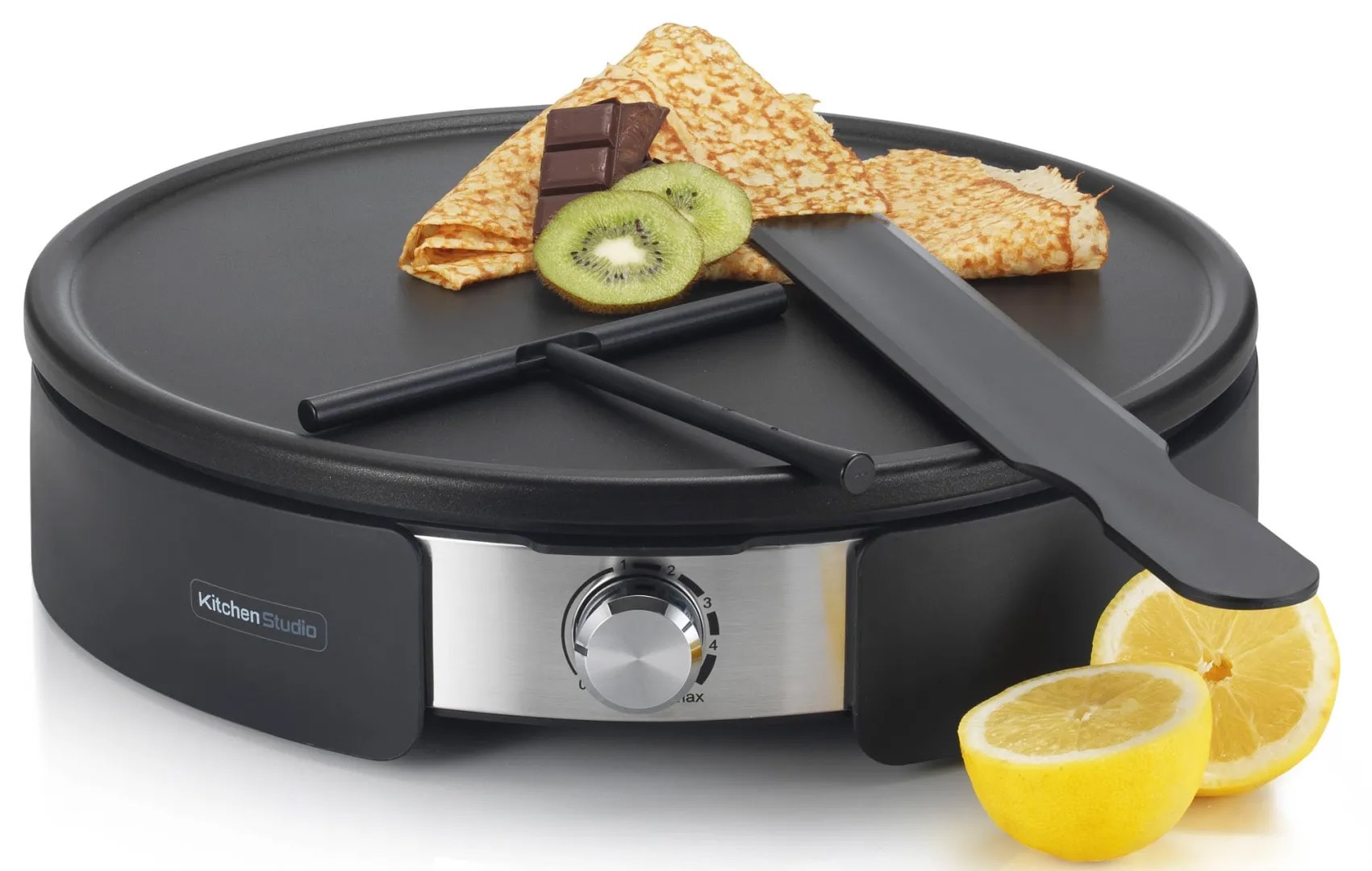 Crêpière KITCHEN CHEF 37 cm 1500W Noir - KSLW170F