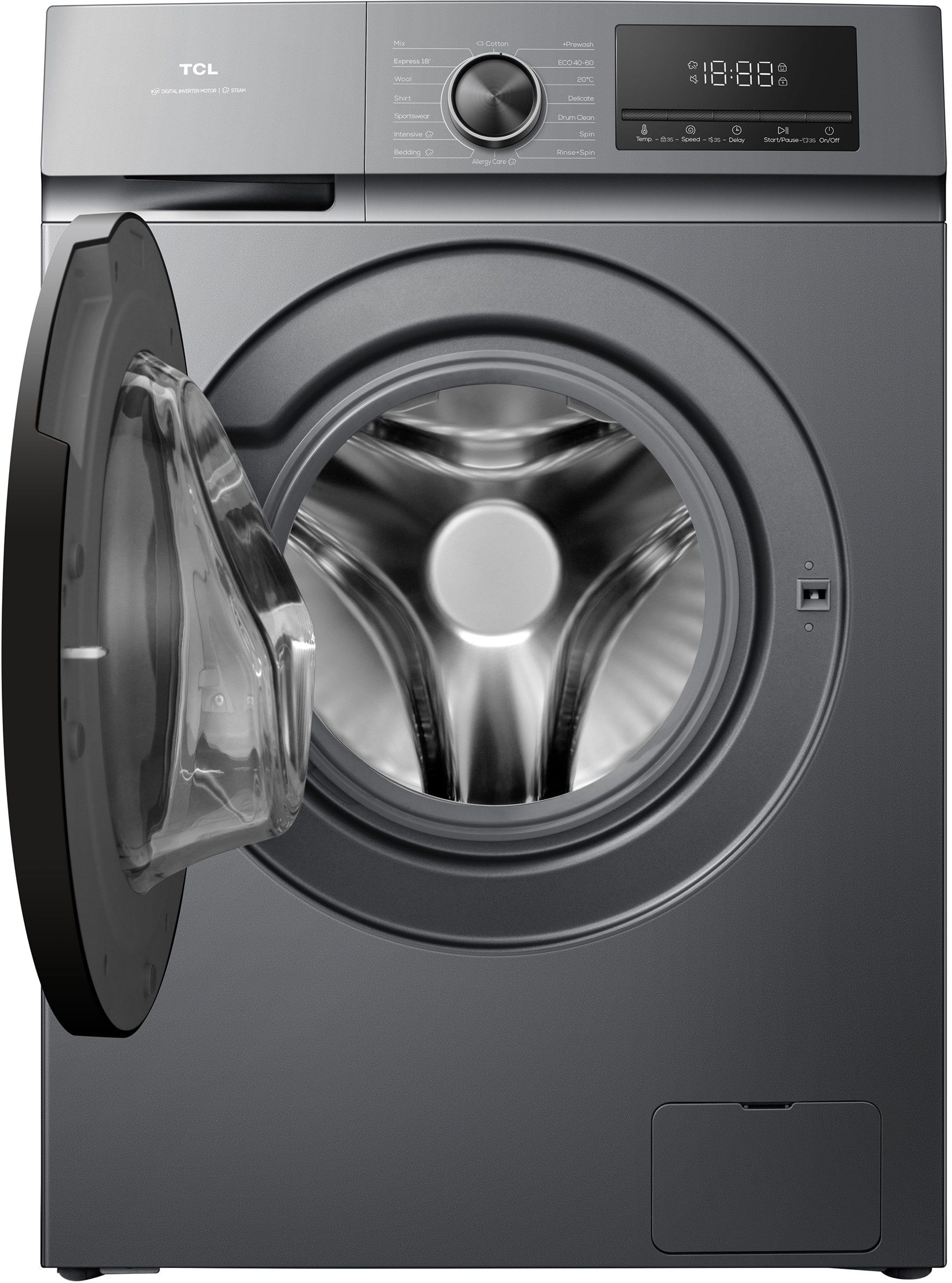 Lave linge Frontal TCL 1400 tr/min, 9Kg, Anthracite - FF0924SA0FR Lave linge Frontal TCL 1400 tr/min, 9Kg, Anthracite - FF0924SA0FR
