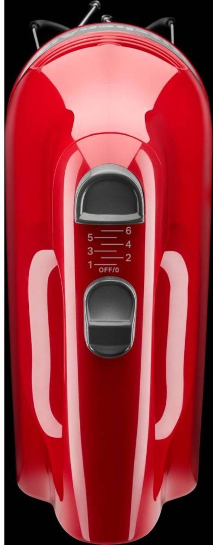 Batteur KITCHENAID électrique 6 vitesses avec batteur à bord flexible Rouge empire - 5KHM6118EER