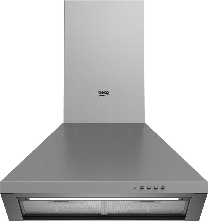Hotte decorative murale BEKO 3 vitesses, 64db, 60cm, Gris CWB6441-XNH