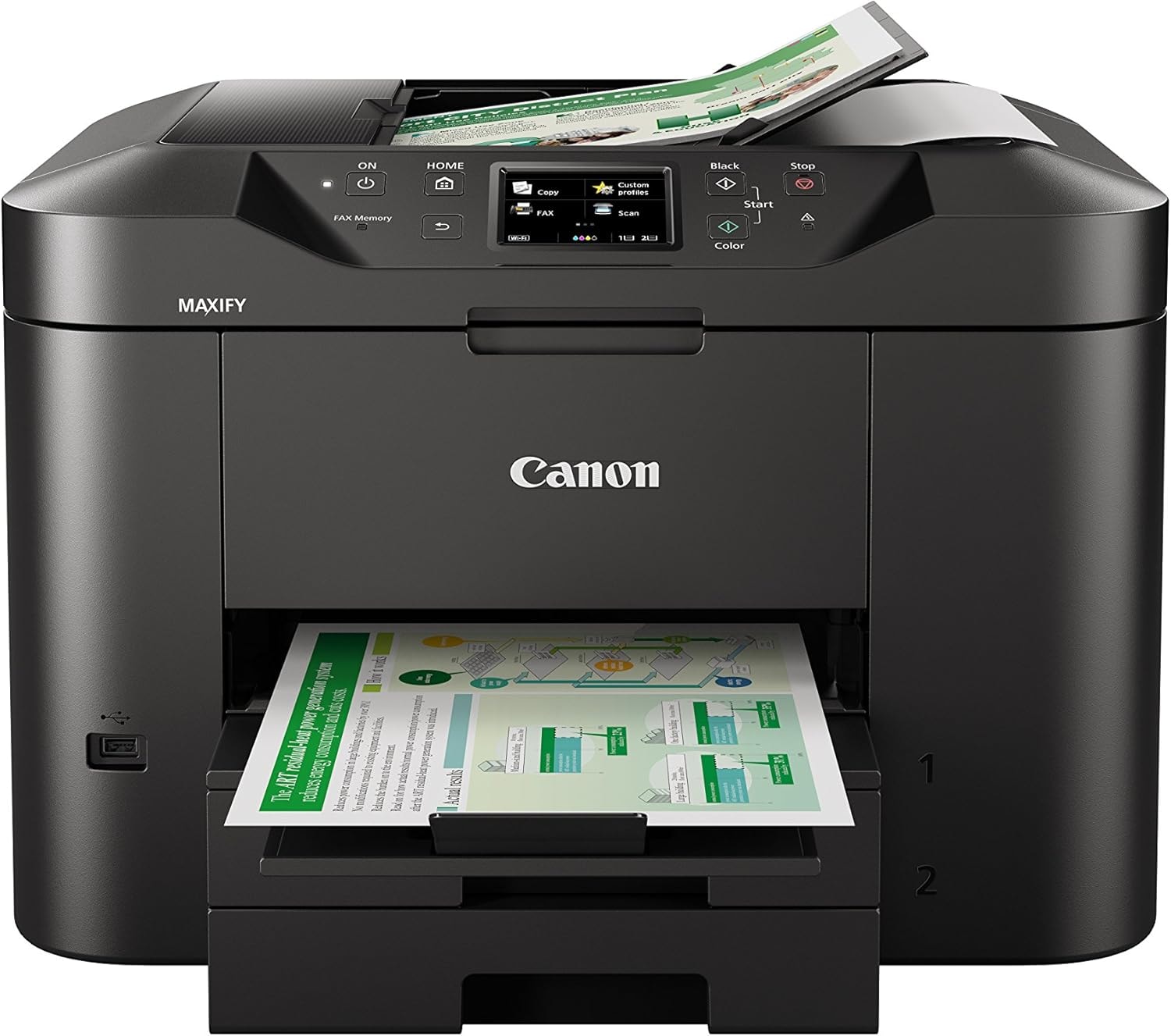 Imprimante multifonction jet d'encre CANON Cartouches XL Recto-Verso Wi-Fi Noir - MB2750