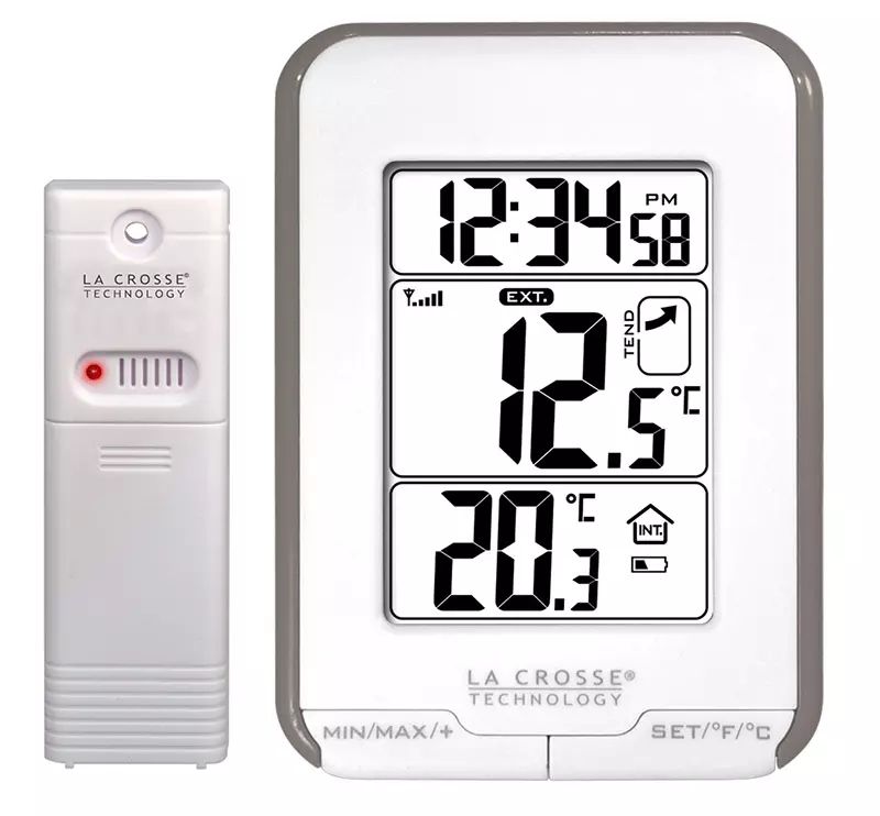 Station météo LA CROSSE TECH 433 Mhz Taupe WS6810WHI-TAU