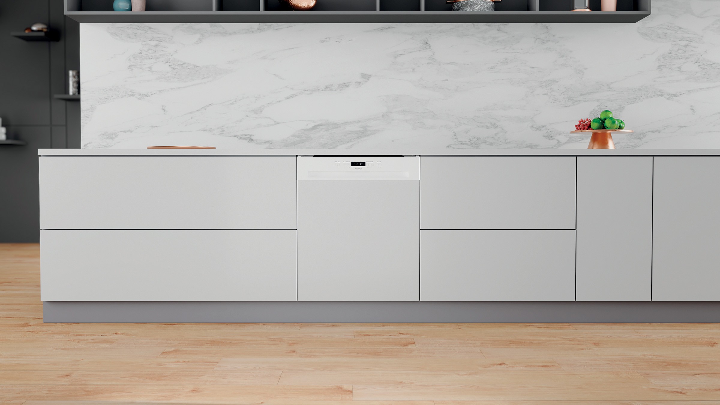 Lave vaisselle integrable 60 cm WHIRLPOOL 14 couverts - WBC3C26 Lave vaisselle integrable 60 cm WHIRLPOOL 14 couverts - WBC3C26