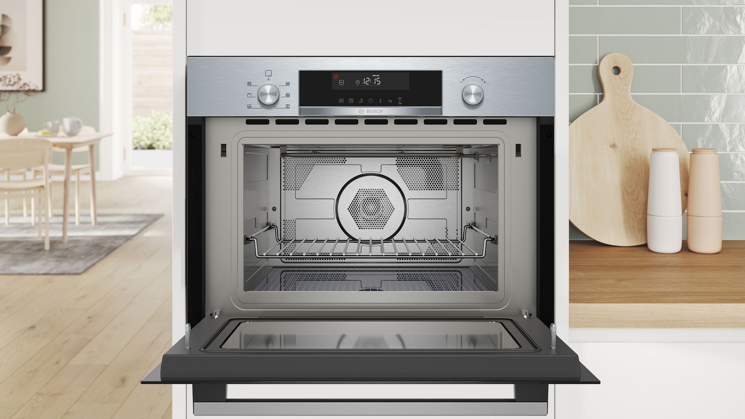 Four combiné micro-ondes BOSCH 900W 44L Inox - CMA585GS1