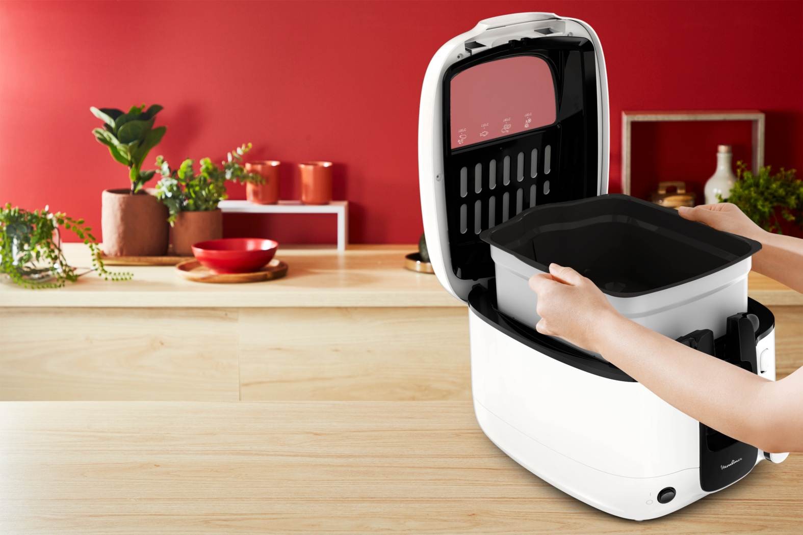 Friteuse MOULINEX Super Uno, 1800W, 1.5kg, Blanc - AM312010