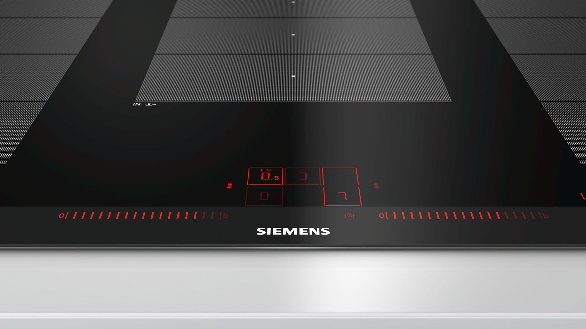 Plaque induction SIEMENS 5 foyers 90 cm Noir - EX975LXC1E