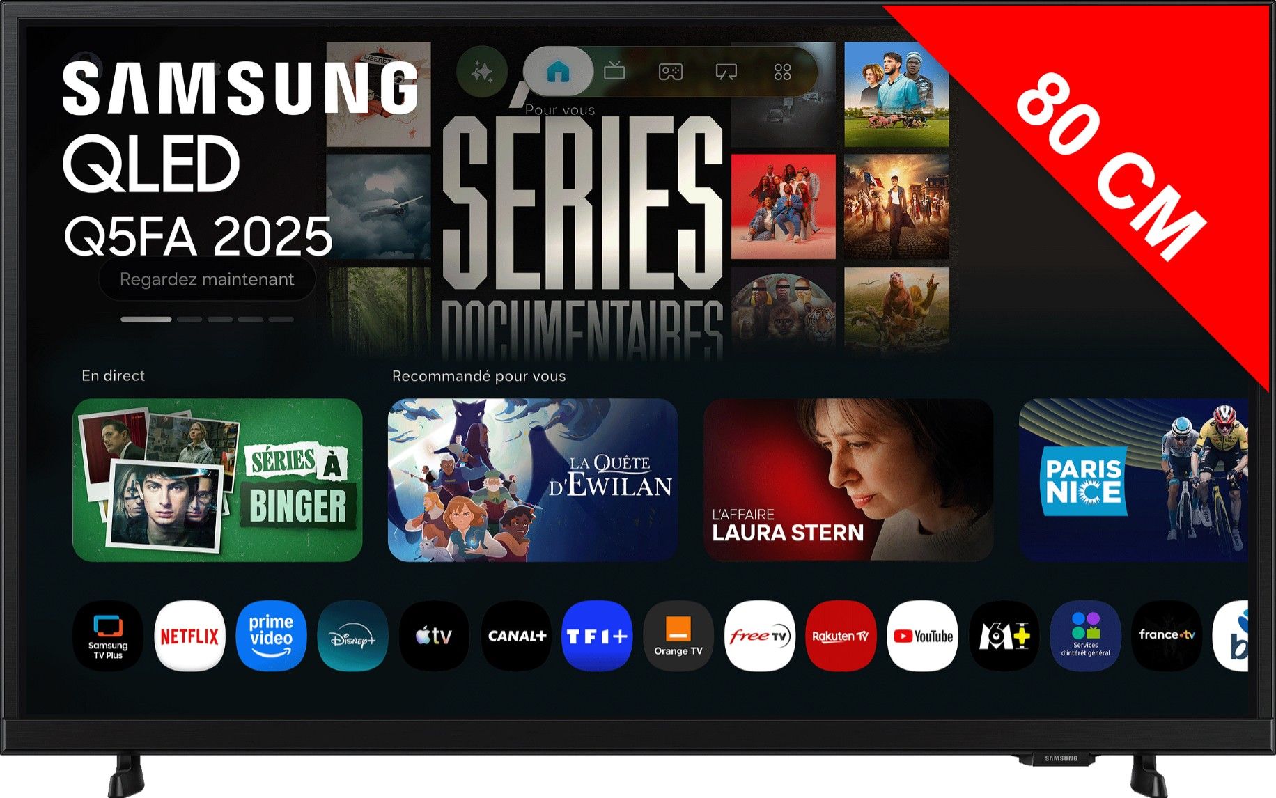 TV QLED 80 cm SAMSUNG 32" Full HD 50Hz Noir TQ32Q5FA