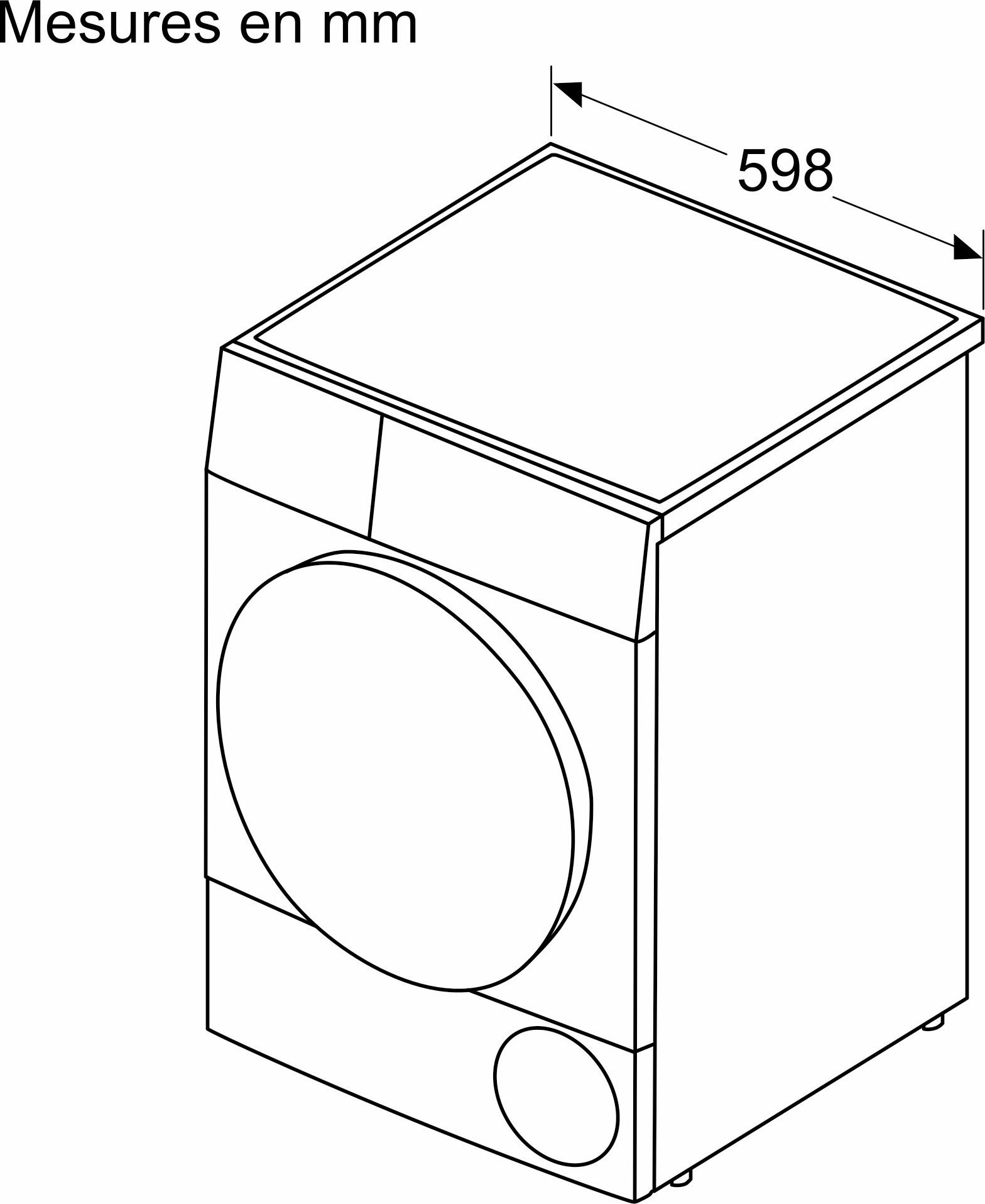 Sèche-linge pompe à chaleur BOSCH  - WQJ24203FR