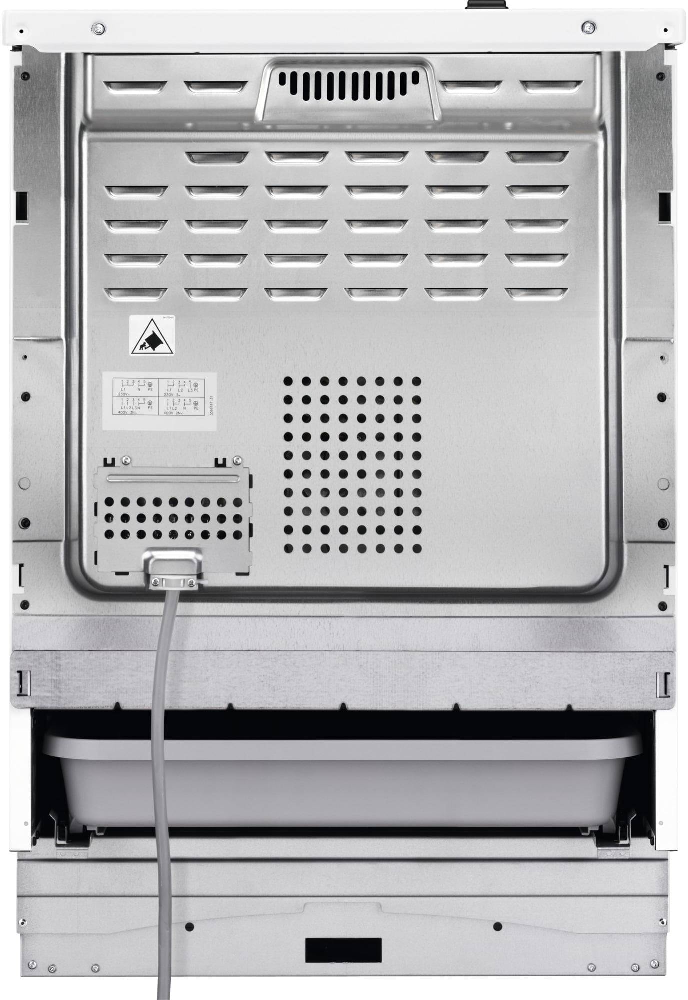 Cuisiniere vitroceramique ELECTROLUX 4 Foyers 73L Blanc - LKR64890AW Cuisiniere vitroceramique ELECTROLUX 4 Foyers 73L Blanc - LKR64890AW