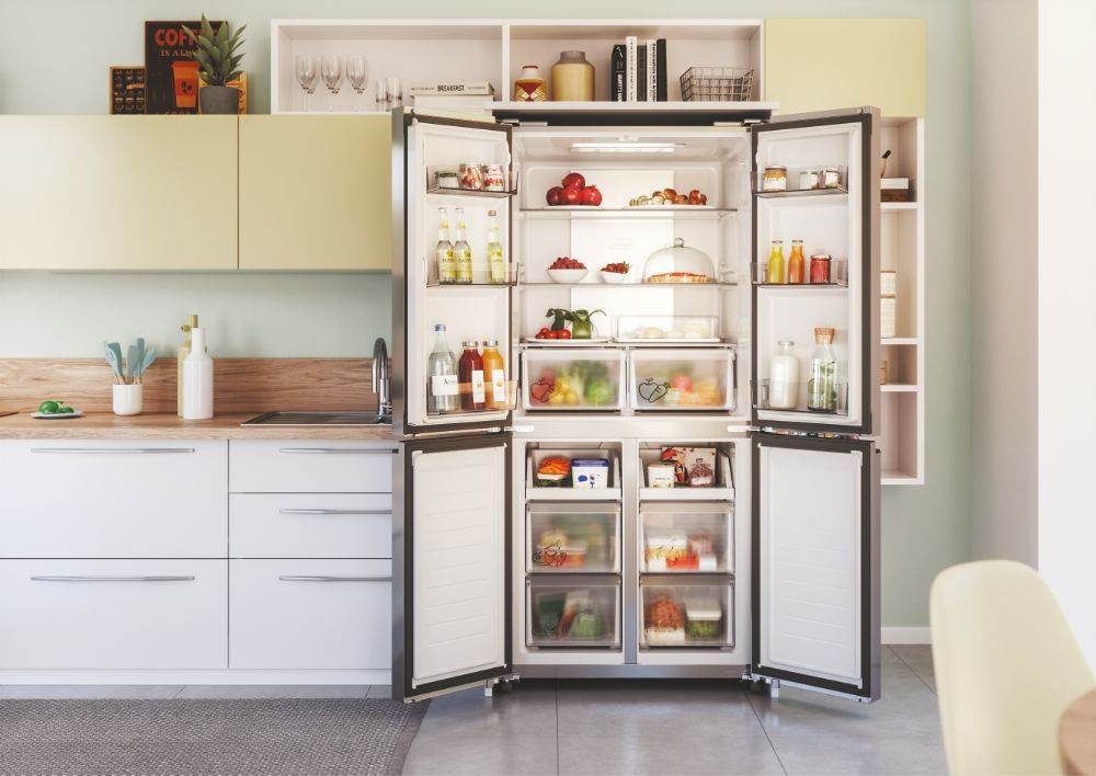 Réfrigérateur 4 portes CANDY 463L No Frost Noir - CFQQ5T817EPS