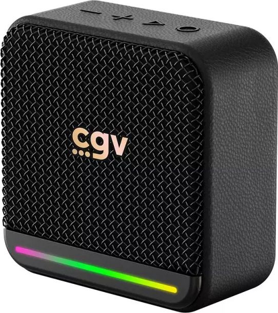 Enceinte bluetooth CGV 8W Étanche 10h Powerbank Noir - SOLIDVIBEMINI