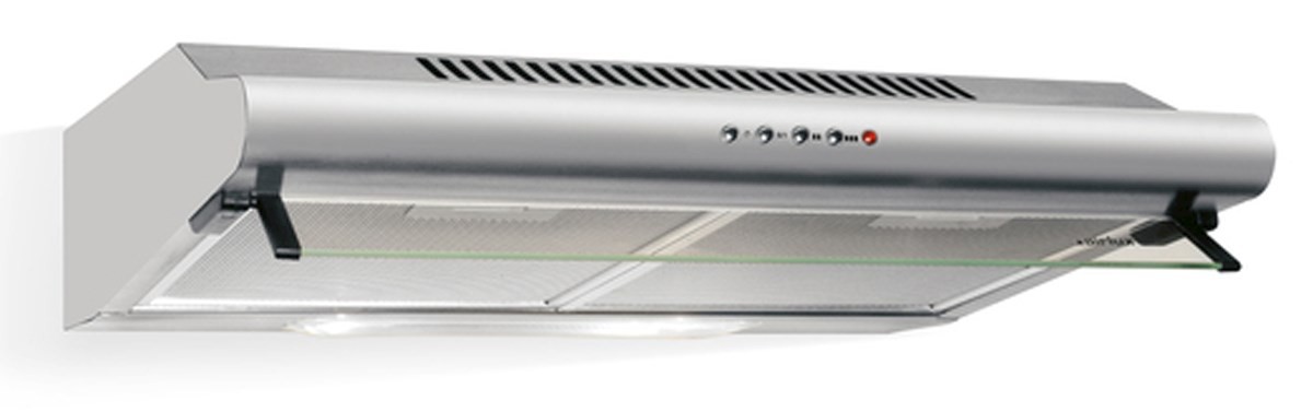 Hotte casquette AIRLUX ,3 vitesses, 68dB, 60cm, Inox AHC640IX