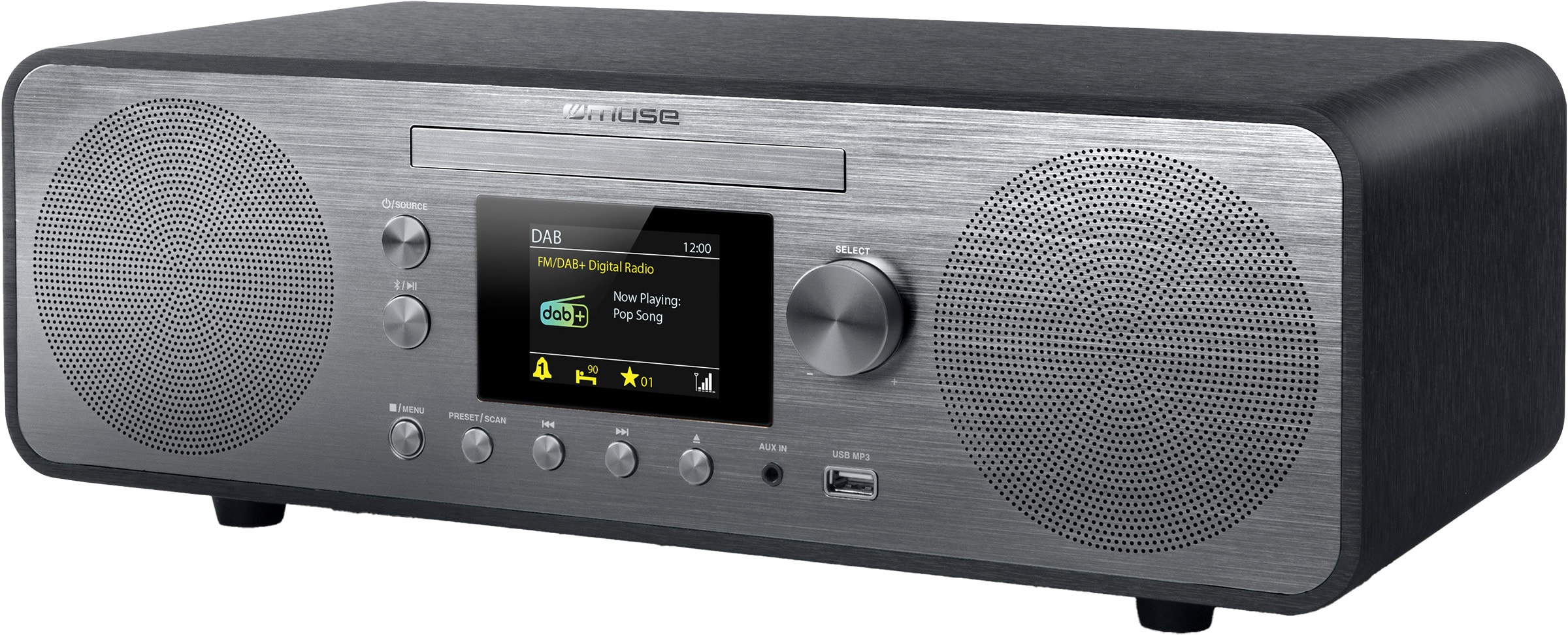 Micro chaîne hifi MUSE 80W M-885DBT