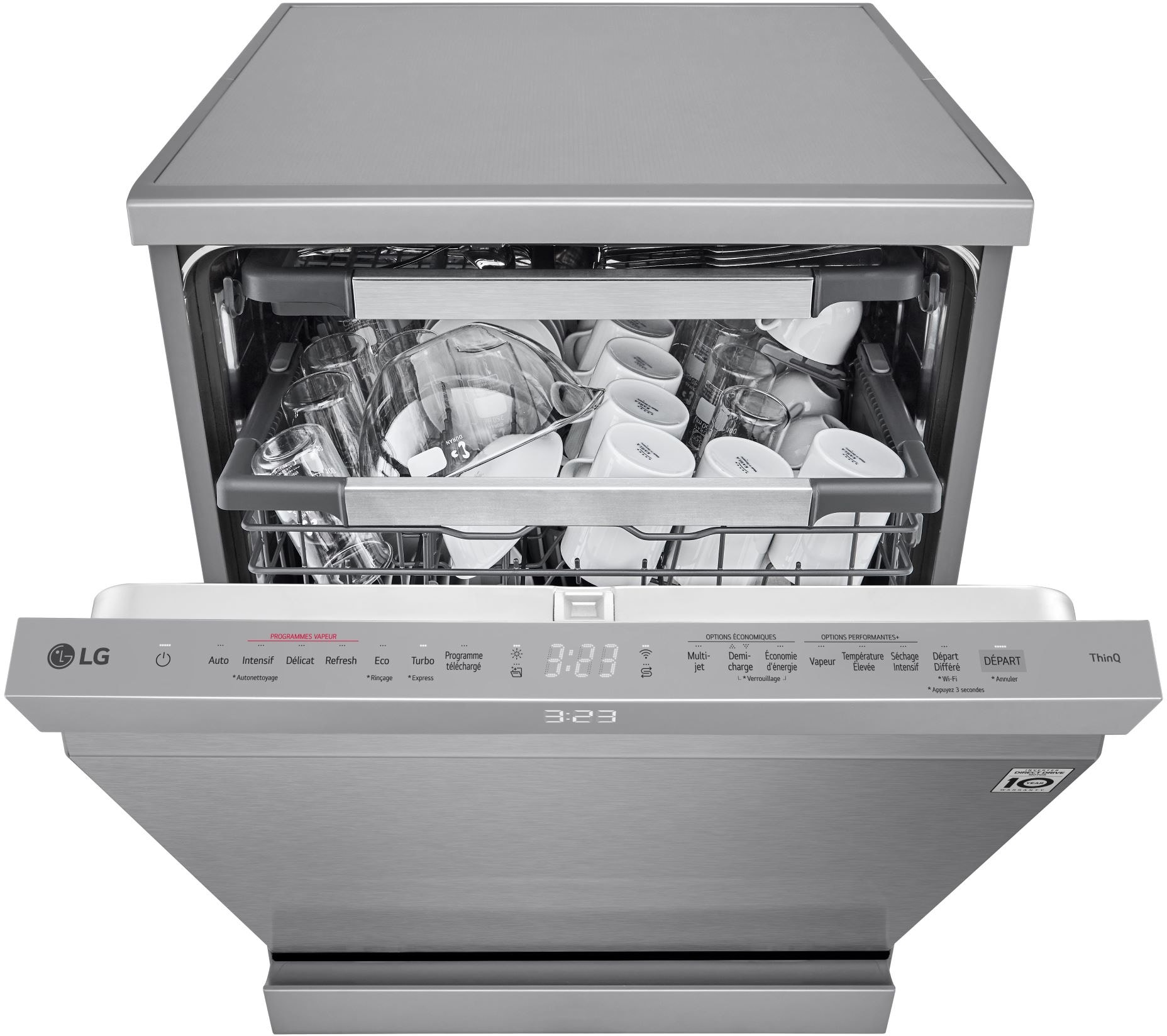 Lave vaisselle 60 cm LG Inverter Direct Drive 14 couverts Gris - DF587HVS Lave vaisselle 60 cm LG Inverter Direct Drive 14 couverts Gris - DF587HVS