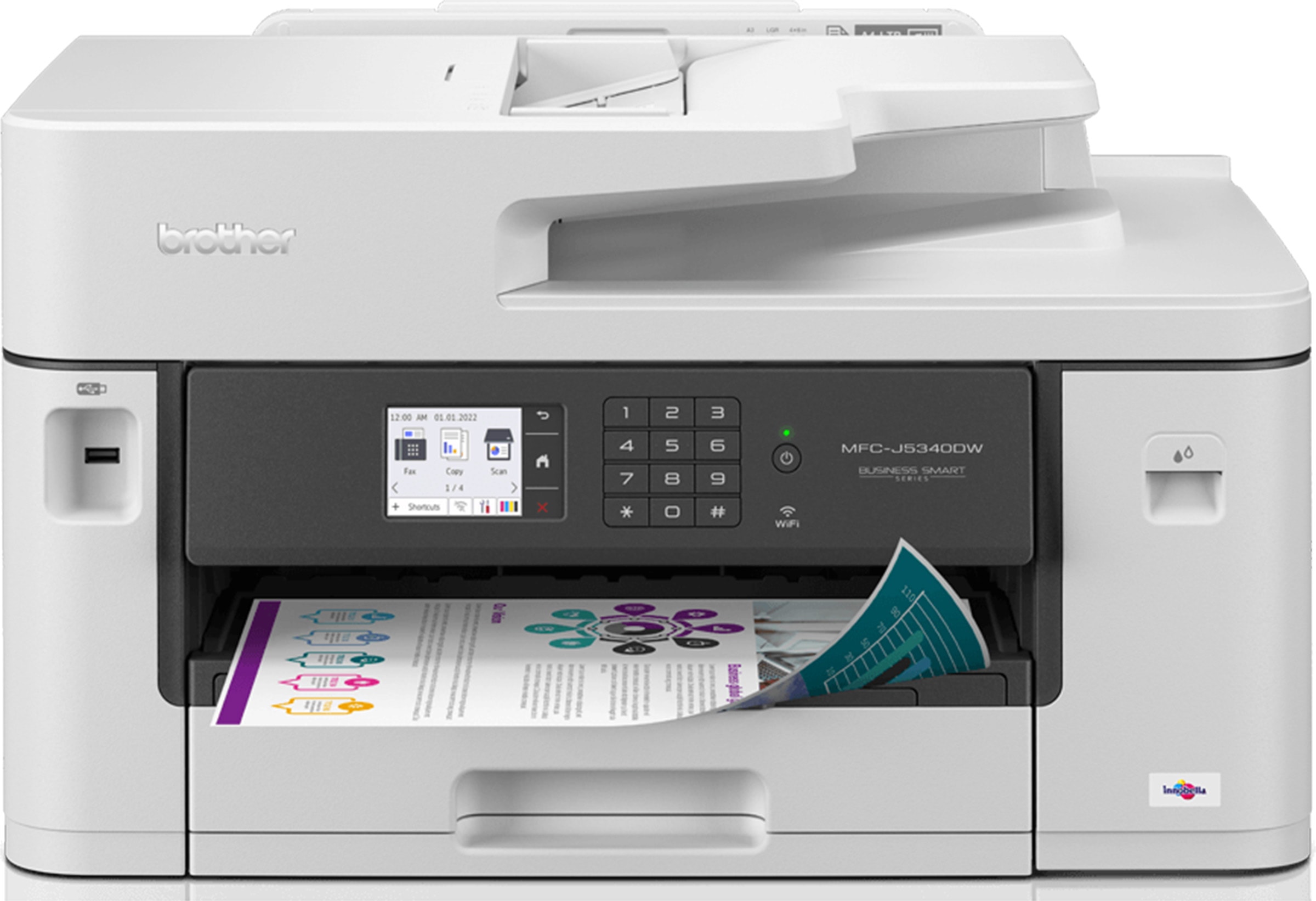 Imprimante multifonction jet d'encre BROTHER  MFCJ5340DWERE1